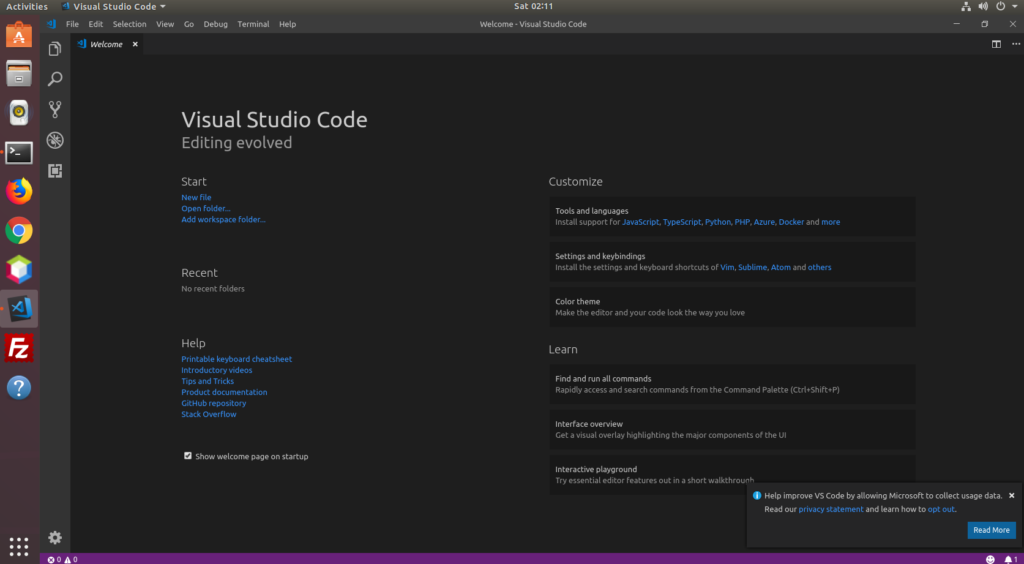 Instalación de Visual Studio Code en Ubuntu 18.04 - Red Code'